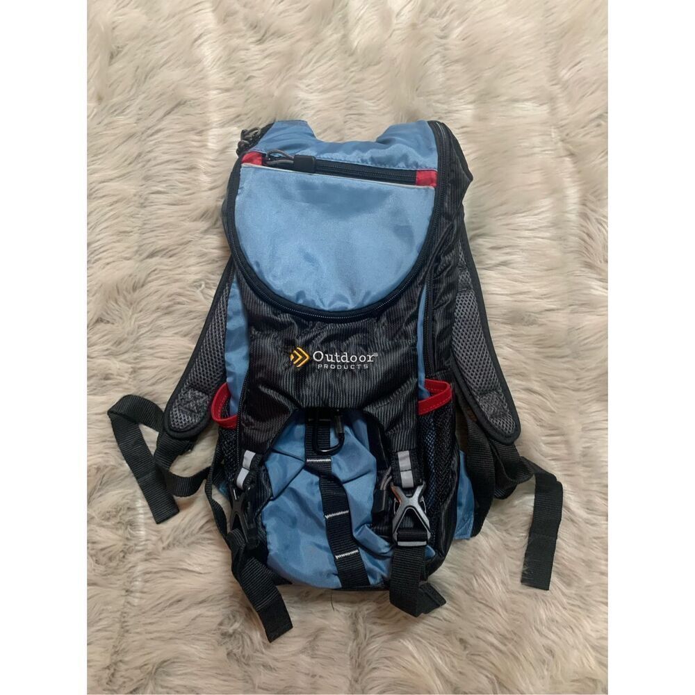 Blue and Black Backpack